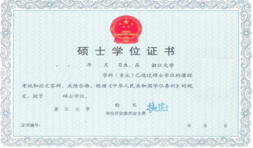 同等學力學位證書